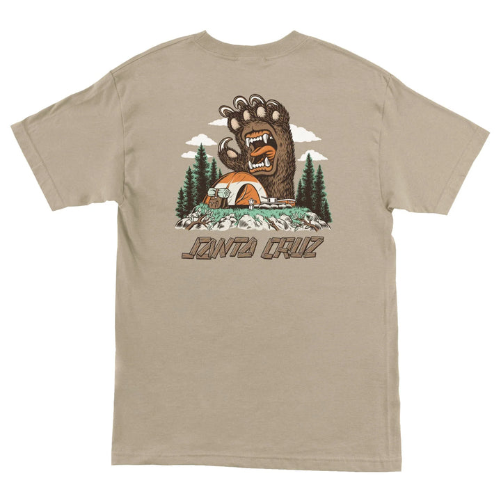 Santa Cruz Screaming Grizzly Men's T-Shirt - SAND - Sun Diego Boardshop