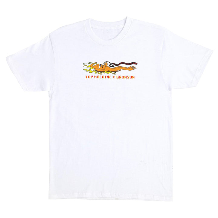 Bronson Speed Co Bronson x Toy Machine T-Shirt - WHITE - Sun Diego Boardshop