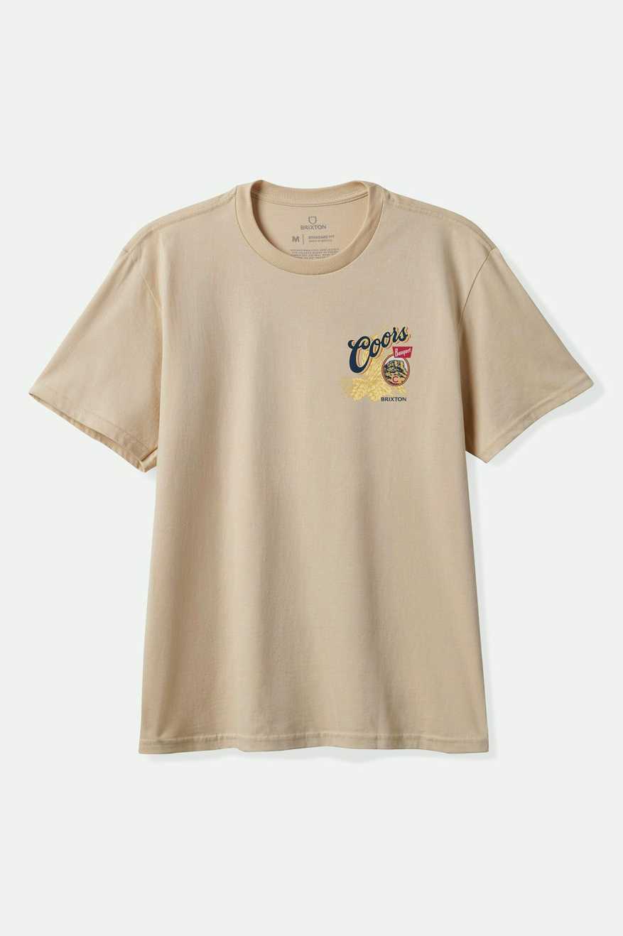 Brixton COORS START YOUR LEGACY HOPS T-SHIRT - CREAM - Sun Diego Boardshop