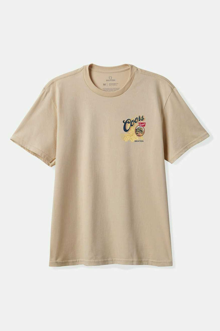 Brixton COORS START YOUR LEGACY HOPS T-SHIRT - CREAM - Sun Diego Boardshop