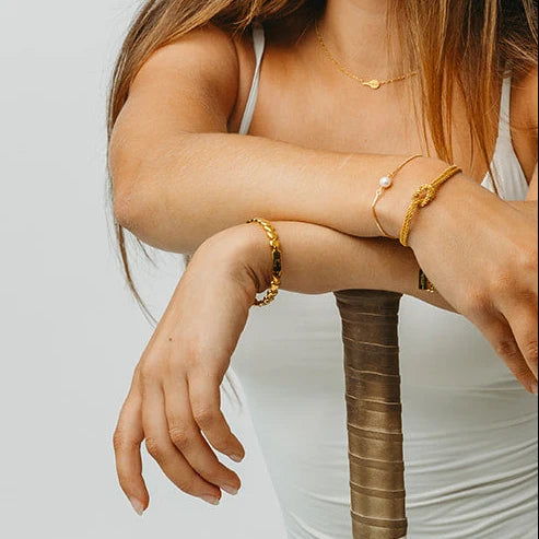 Salty Cali Love Bangle - Gold - Sun Diego Boardshop