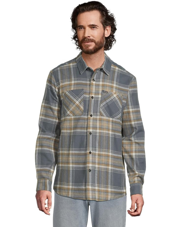 Volcom Netastone Flannel Long Sleeve Shirt - Dark Slate - Sun Diego Boardshop