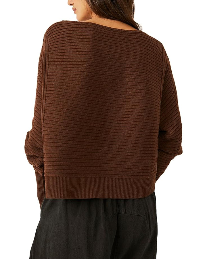 Free People Sublime Pullover Sweater - Chocolate Lava - Sun Diego Boardshop