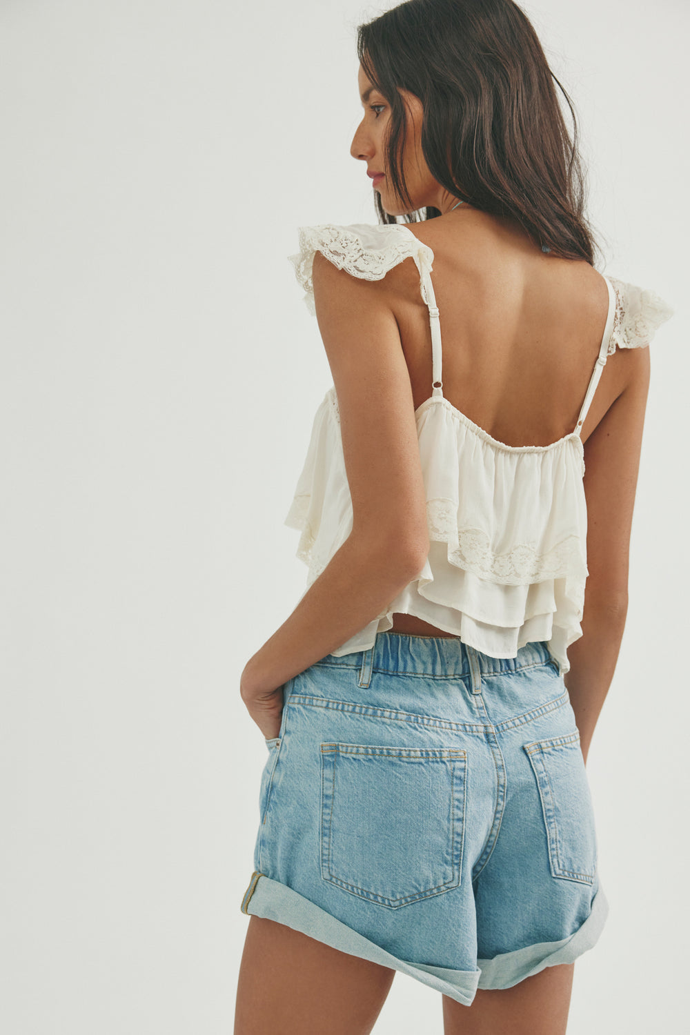 Free People Women's Danni Shorts - Open Sky - Sun Diego Boardshop