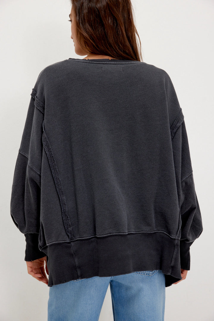 Free People Women's Graphic Camden Pullover - Snake Combo - Sun Diego Boardshop