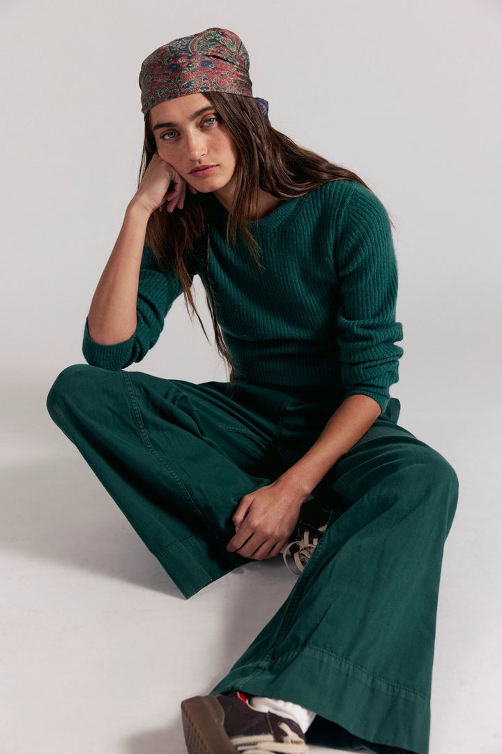 Free People Women's We The Free Breezy Denim Pull-On Jeans - Pineneedle