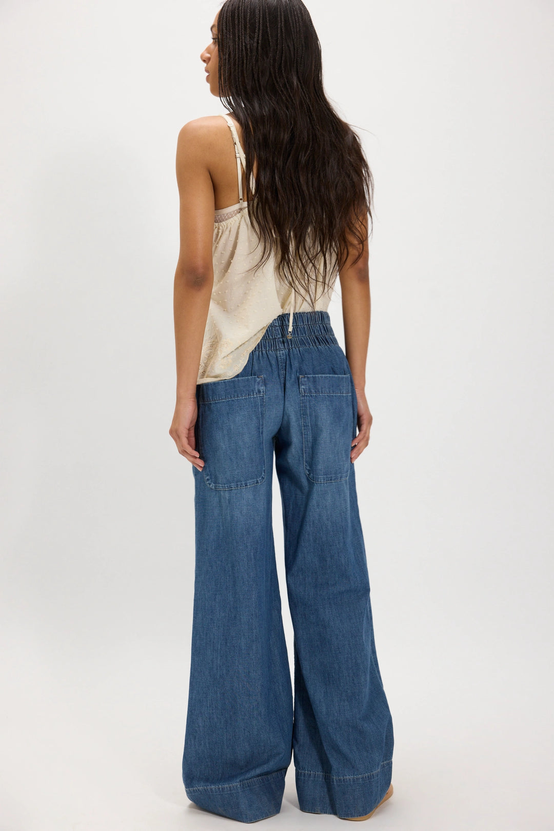 Free People Women's Breezy Denim Pull-On Jeans - Cobalt - Sun Diego Boardshop