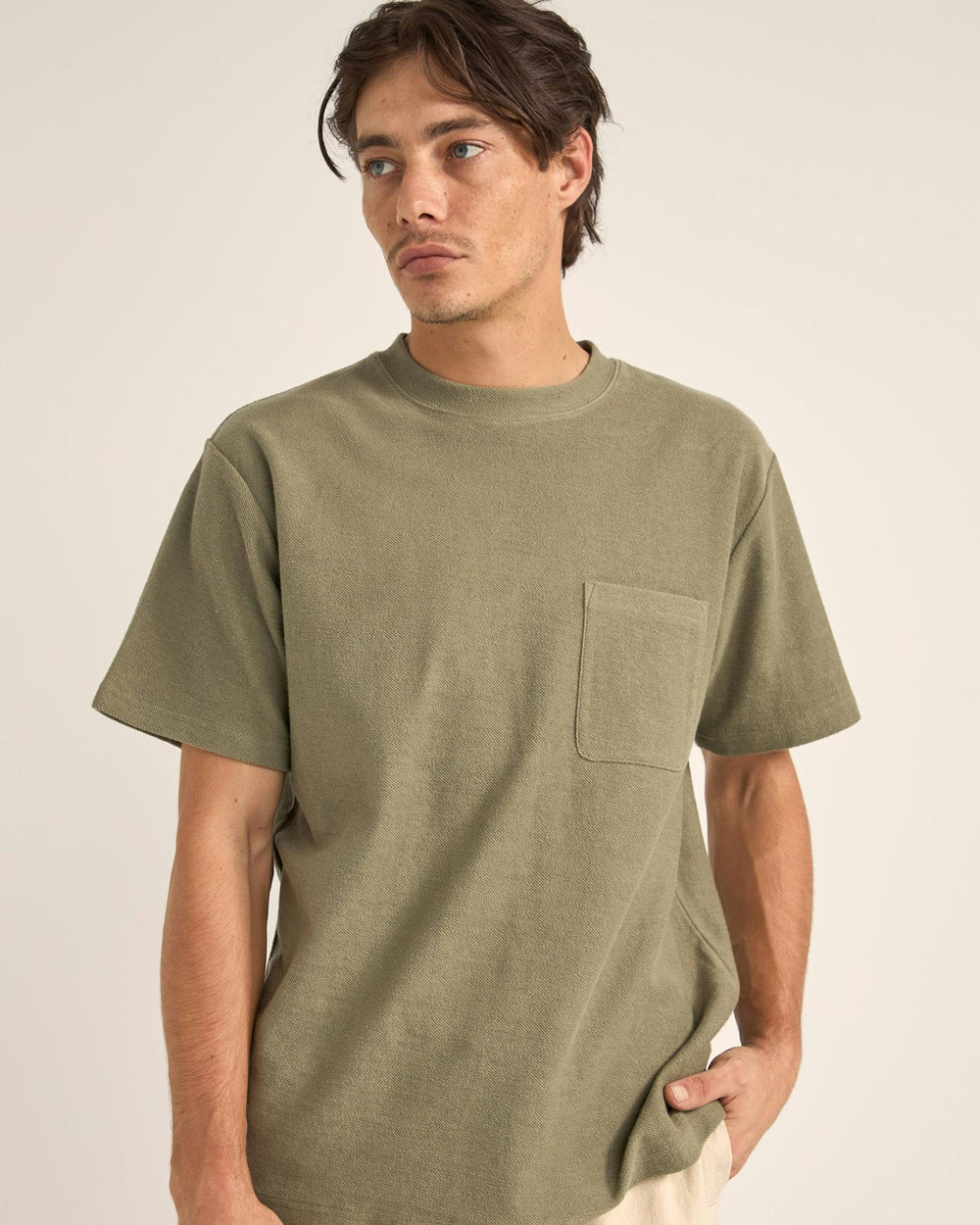 Rhythm Vintage Terry Short Sleeve T-Shirt - Sage - Sun Diego Boardshop