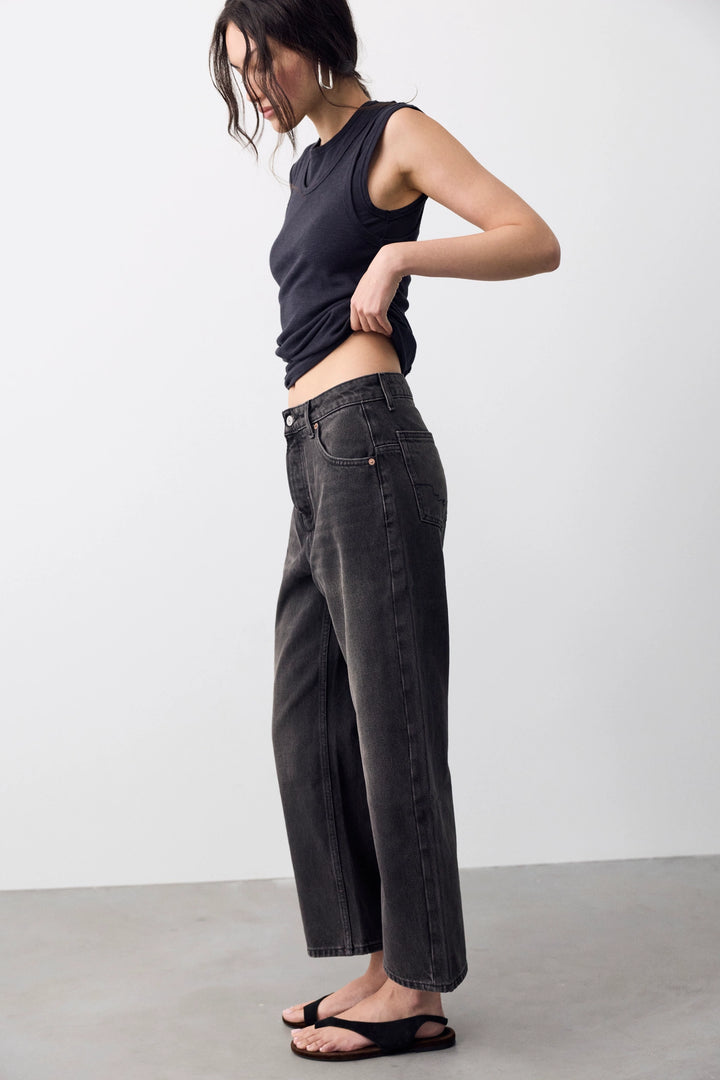 Free People Women's Deep Trance Dropped Boyfriend Jeans - Hypnosis - Sun Diego Boardshop