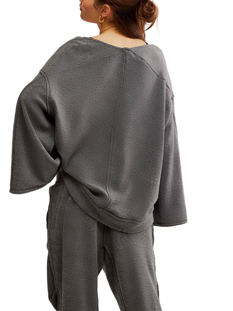 Free People DAY OFF PULLOVER - WASHED BLACK - Sun Diego Boardshop