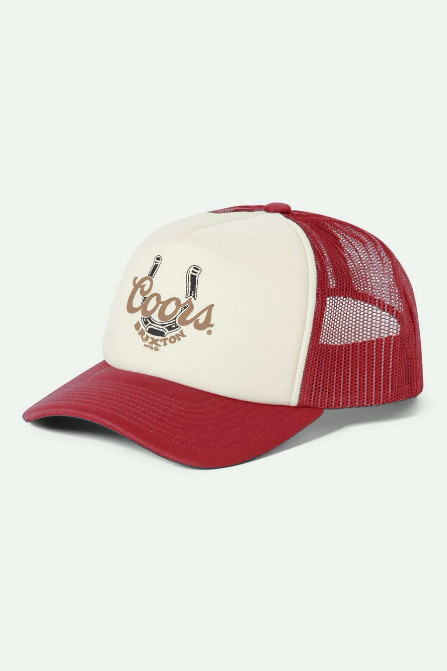 Brixton Coors Luck Trucker Hat - RED/WHITE/RED - Sun Diego Boardshop