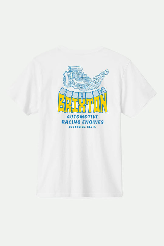 Brixton Horsepower S/S Standard T-Shirt - WHITE - Sun Diego Boardshop