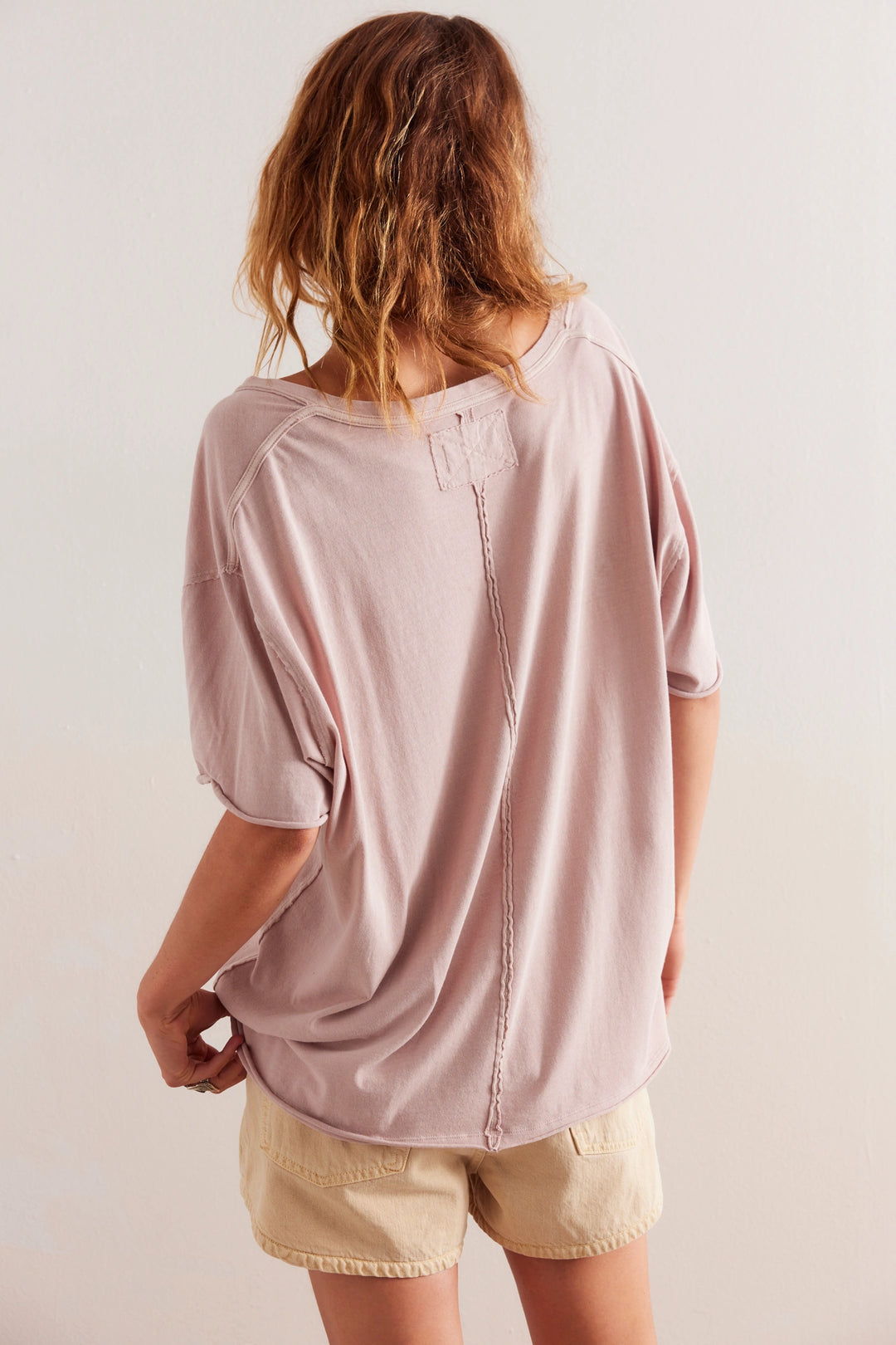 Free People Women's Nina V-Neck Tee - Cashmere - Sun Diego Boardshop