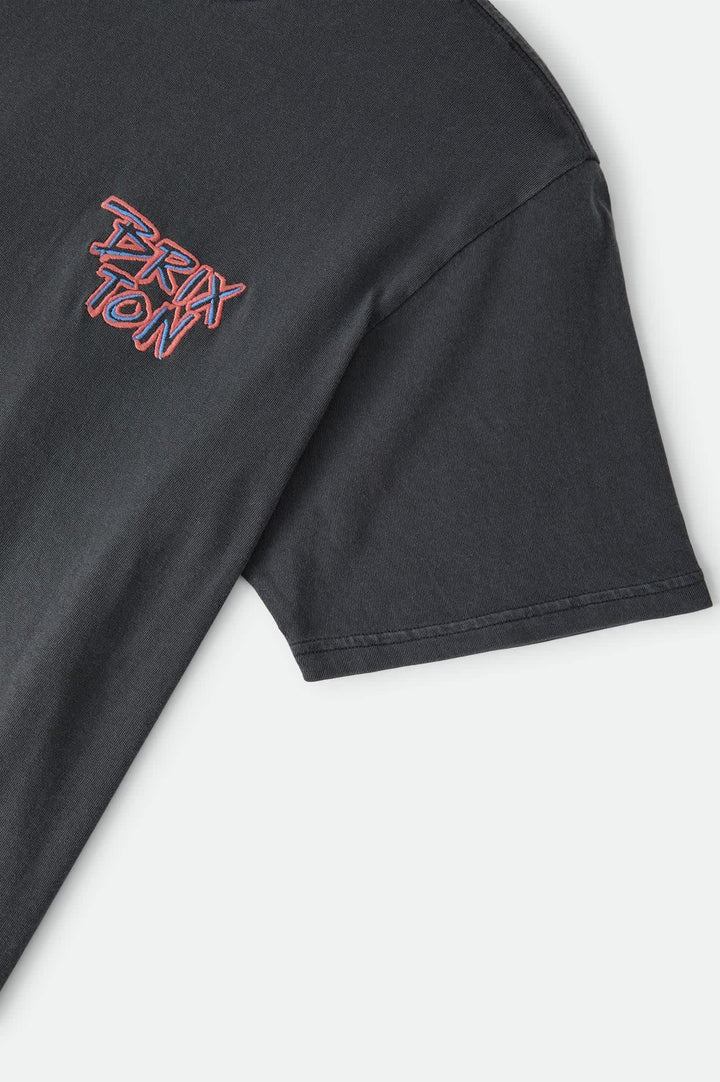 Brixton Men's Rockton Standard T-Shirt - Black Worn Wash - Sun Diego Boardshop