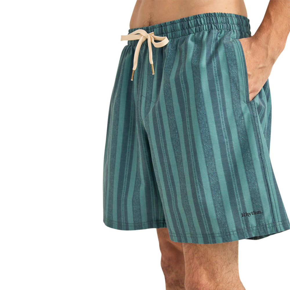 Rhythm Paisley Stripe Beach Jam Volley - VINTAGE GREEN - Sun Diego Boardshop