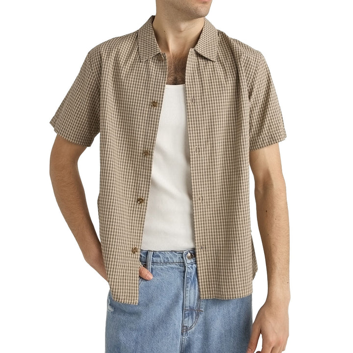Rhythm Check Plaid Shirt - Sand - Sun Diego Boardshop