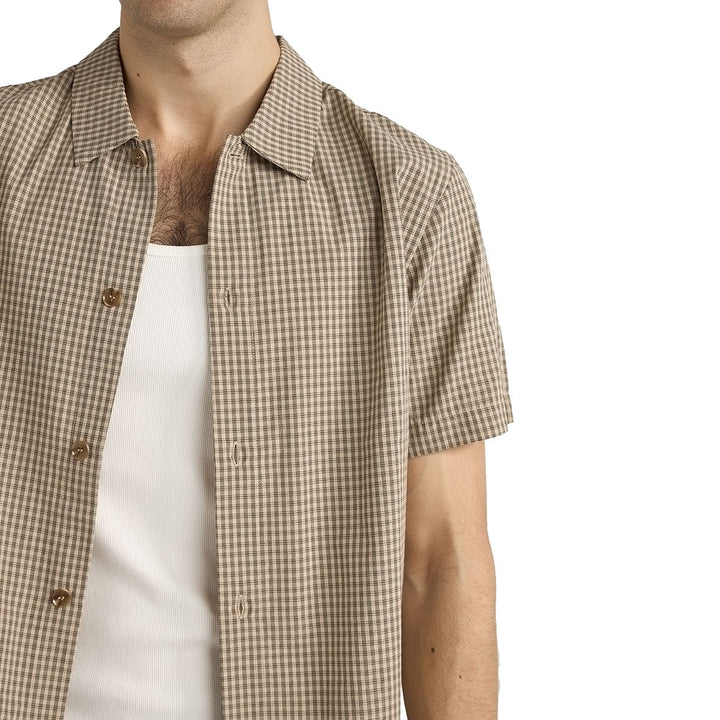 Rhythm Check Plaid Shirt - Sand - Sun Diego Boardshop