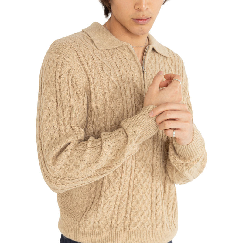 Rhythm Mohair Fisherman Knit - Incense