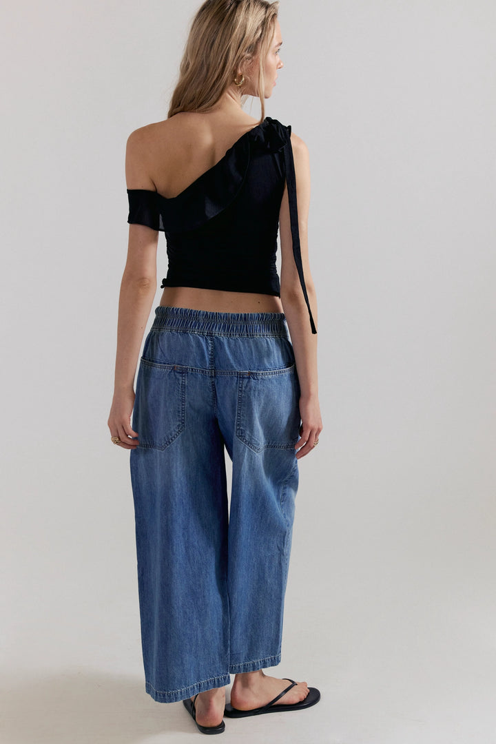 Free People Women's Easy Peasy Pull-On Jeans - No Problem - Sun Diego Boardshop