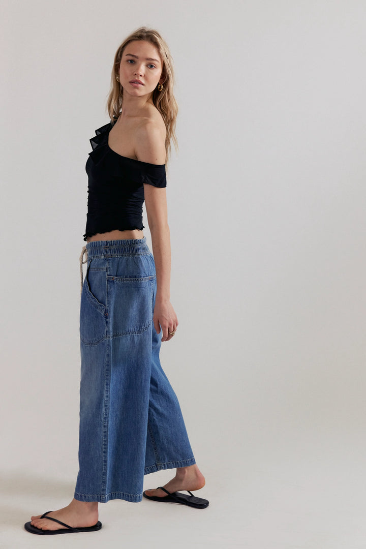 Free People Women's Easy Peasy Pull-On Jeans - No Problem - Sun Diego Boardshop