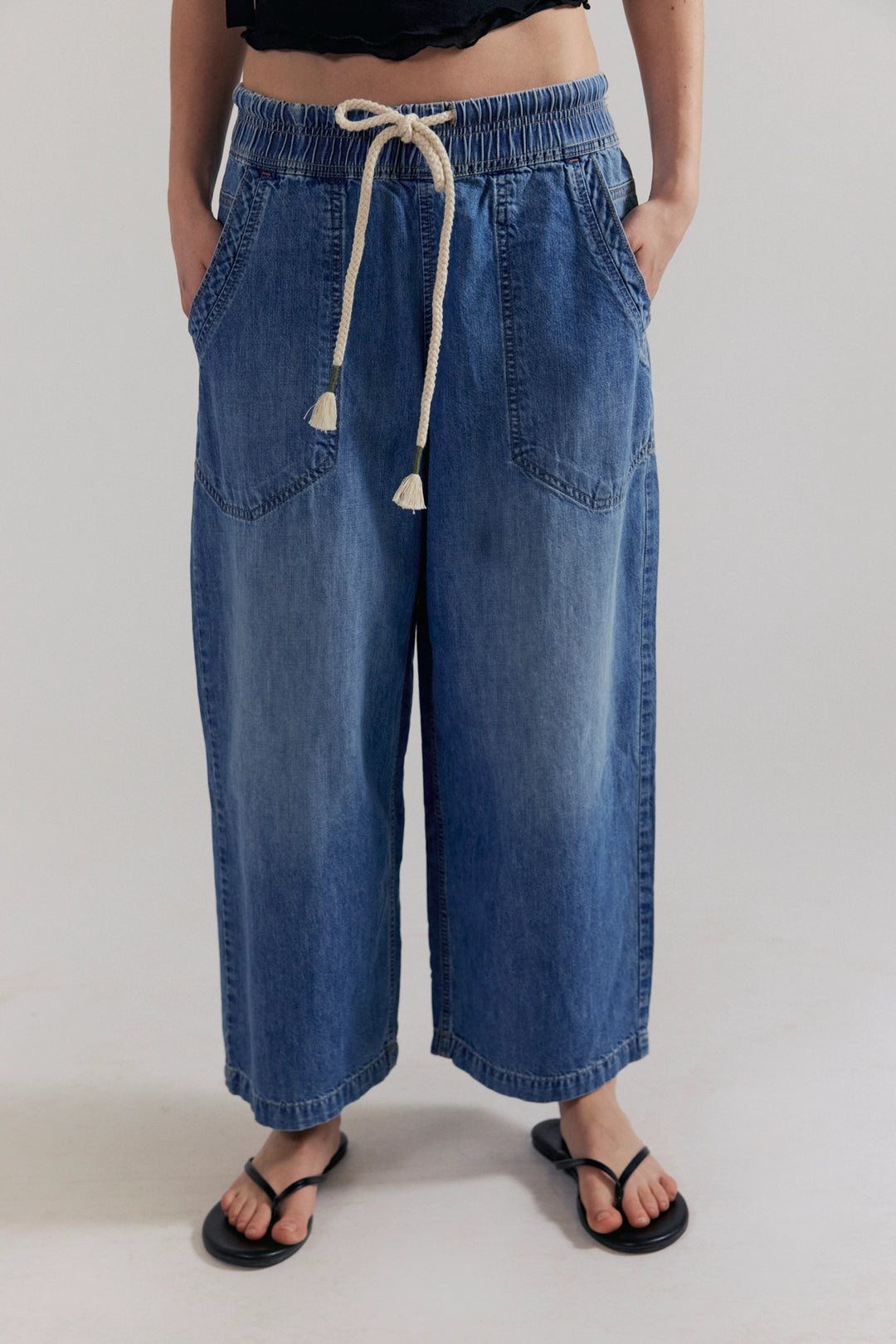 Free People Women's Easy Peasy Pull-On Jeans - No Problem - Sun Diego Boardshop