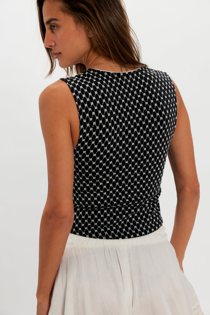 Free People Women's Good Graces Top - Black Combo - Sun Diego Boardshop