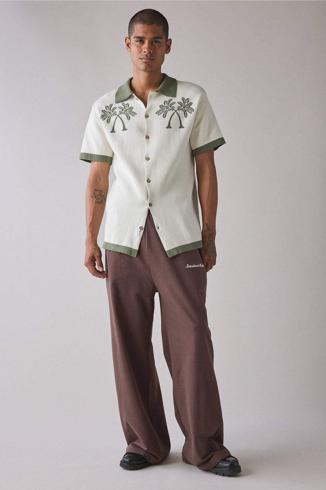 Critical Slide Nice Knit Short Sleeve Polo Sweater - Ecru - Sun Diego Boardshop