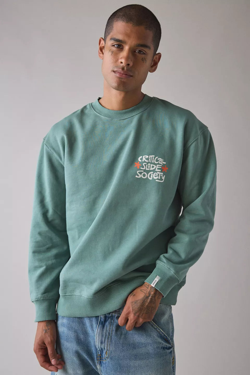 Critical Slide Very Nice Crew Neck Sweatshirt - Deep Green - Sun Diego Boardshop
