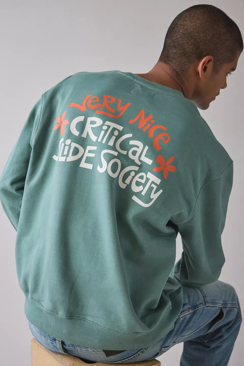 Critical Slide Very Nice Crew Neck Sweatshirt - Deep Green - Sun Diego Boardshop