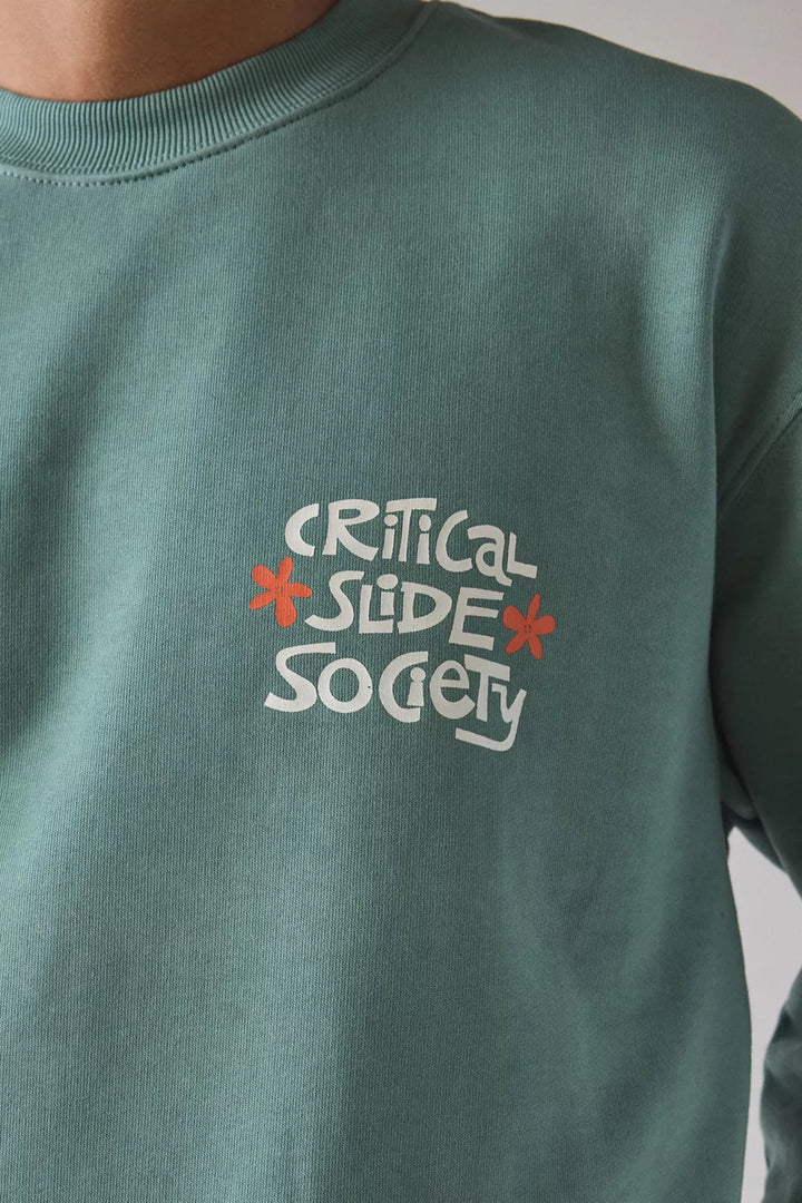 Critical Slide Very Nice Crew Neck Sweatshirt - Deep Green - Sun Diego Boardshop