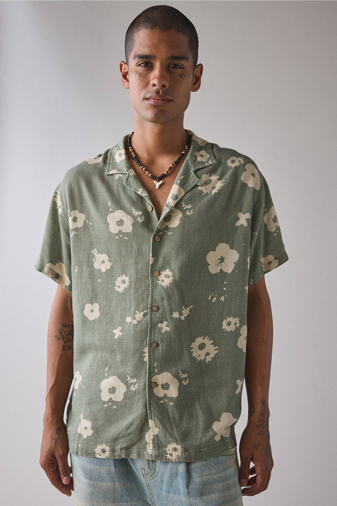 Critical Slide Splatter Resort Shirt - Green - Sun Diego Boardshop