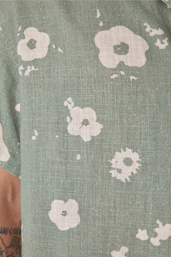 Critical Slide Splatter Resort Shirt - Green - Sun Diego Boardshop