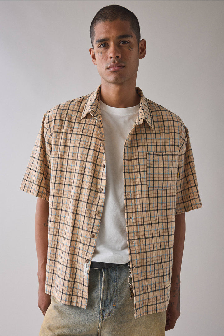 Critical Slide Fred Short Sleeve Shirt - Ecru - Sun Diego Boardshop