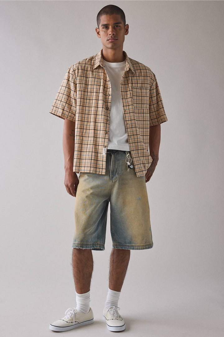 Critical Slide Fred Short Sleeve Shirt - Ecru - Sun Diego Boardshop
