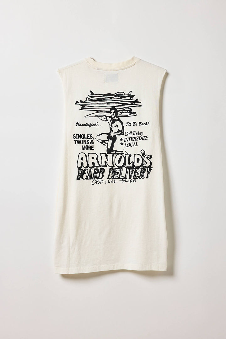 Critical Slide Arnie Muscle Tee - Vintage White - Sun Diego Boardshop