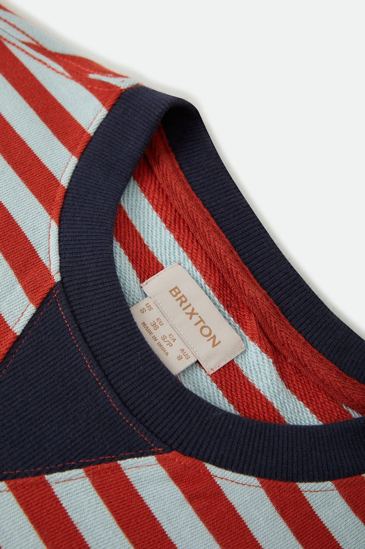 Brixton Women's Retro Rugby Polo - Sea Grass/Rust - Sun Diego Boardshop