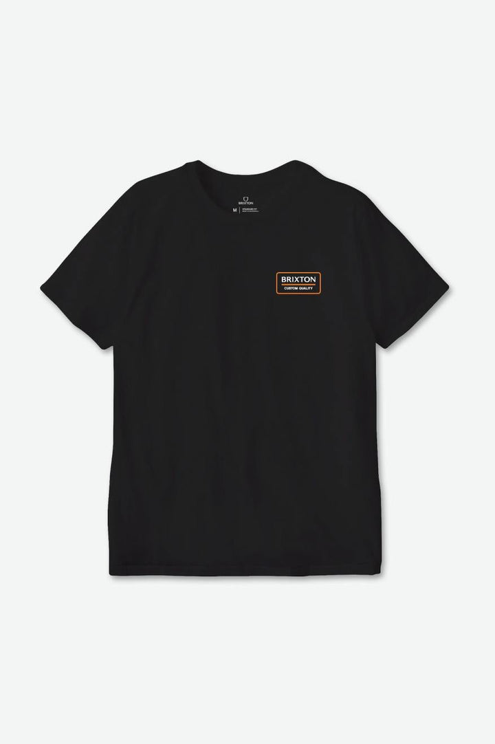 Palmer Proper S/S Standard Tee - Black/Orange/White - Sun Diego Boardshop