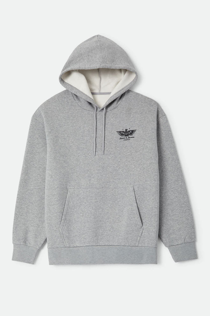 Brixton Men's Ewing Hood - Heather Grey - Sun Diego Boardshop