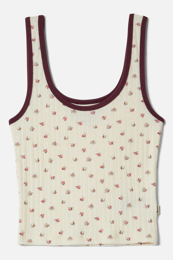 Brixton Off Duty A-Tank - Floral Pointelle - Sun Diego Boardshop
