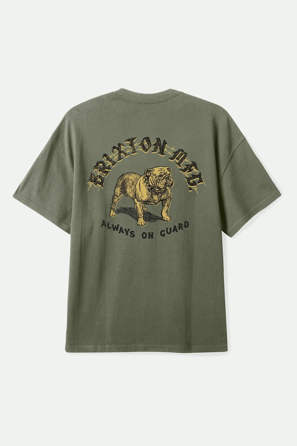 Brixton Bauer Heavyweight Relaxed T-Shirt - Olive Surplus Classic Wash - Sun Diego Boardshop