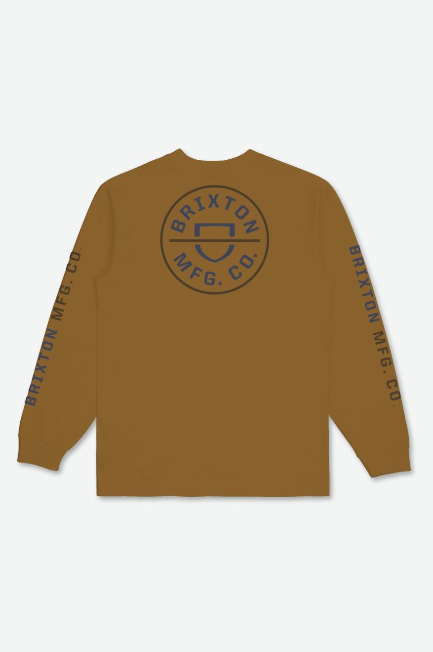 Crest L/S Tee  - Golden Brown/Washed Navy/Desert Palm - Sun Diego Boardshop