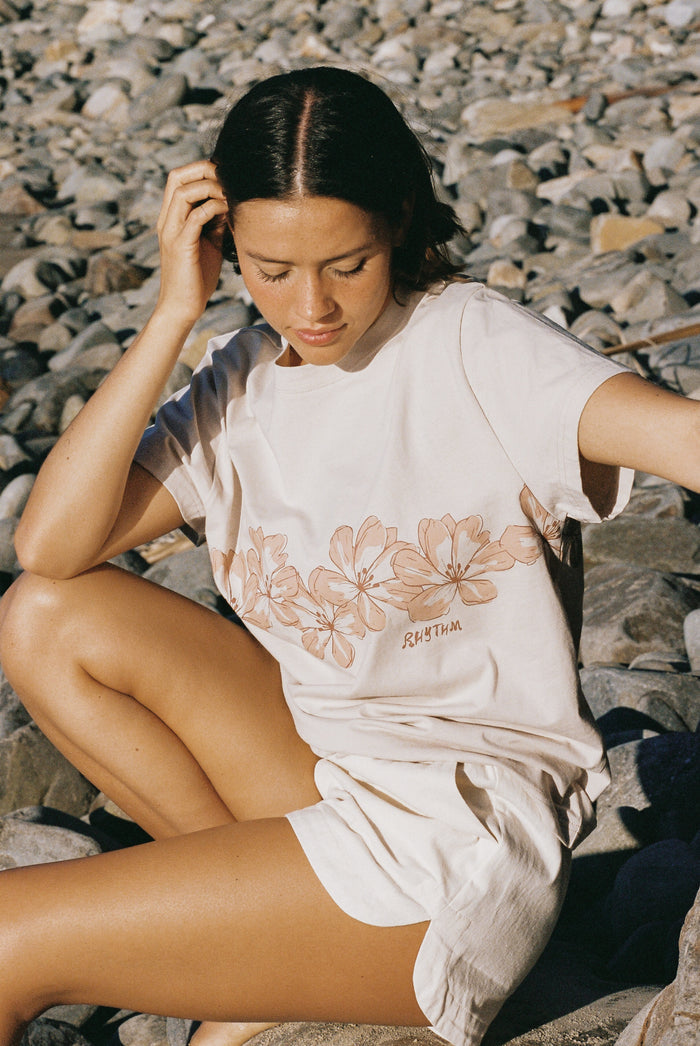 Rhythm Island Hibiscus Tee - MAUVE - Sun Diego Boardshop