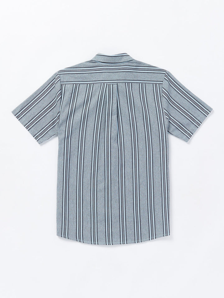 Volcom Newbar Stripe Short Sleeve Shirt - Celestial Blue - Sun Diego Boardshop