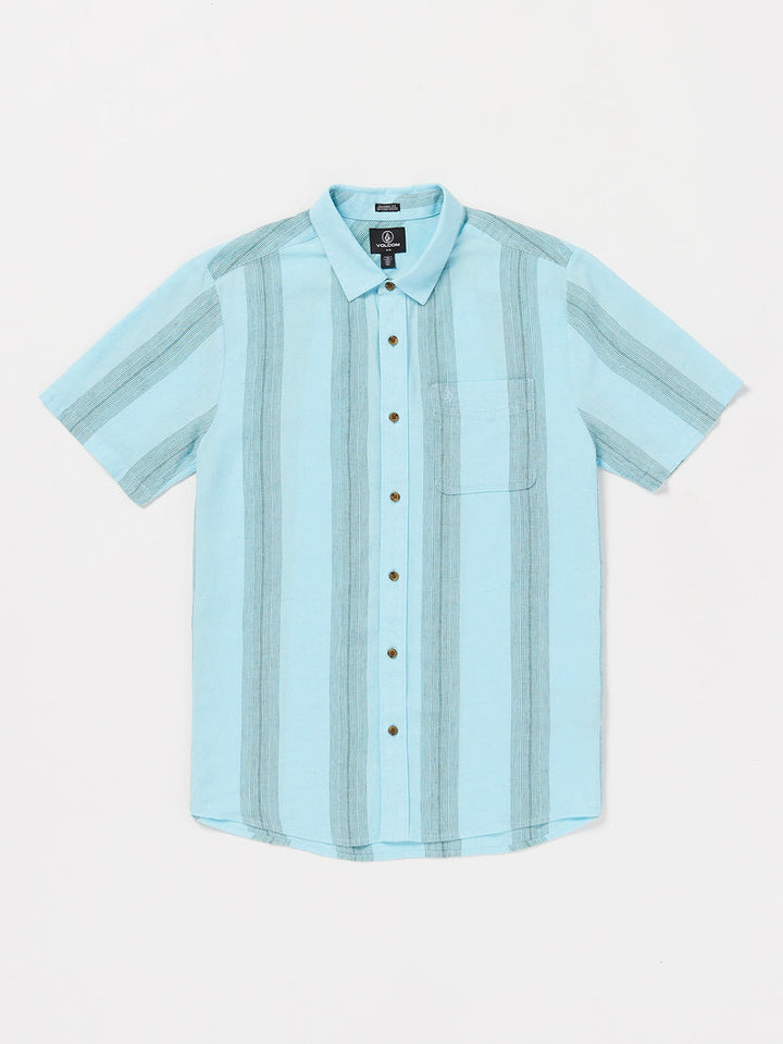 Volcom Flaxstone Short Sleeve Shirt - CRYSTAL BLUE - Sun Diego Boardshop