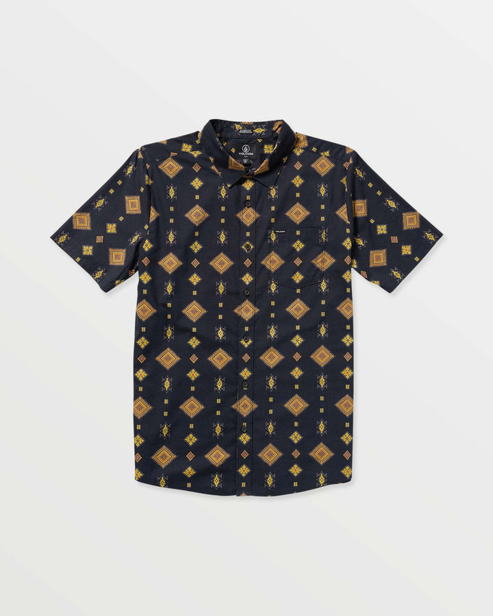 Volcom Desert Dobby Short Sleeve Shirt - Black - Sun Diego Boardshop