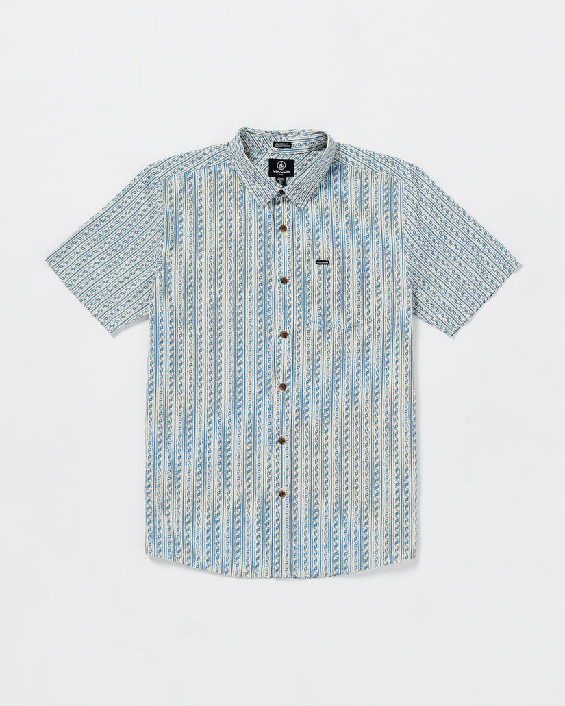 Volcom Scaler Stone Woven Short Sleeve Shirt - DIRTY WHITE - Sun Diego Boardshop