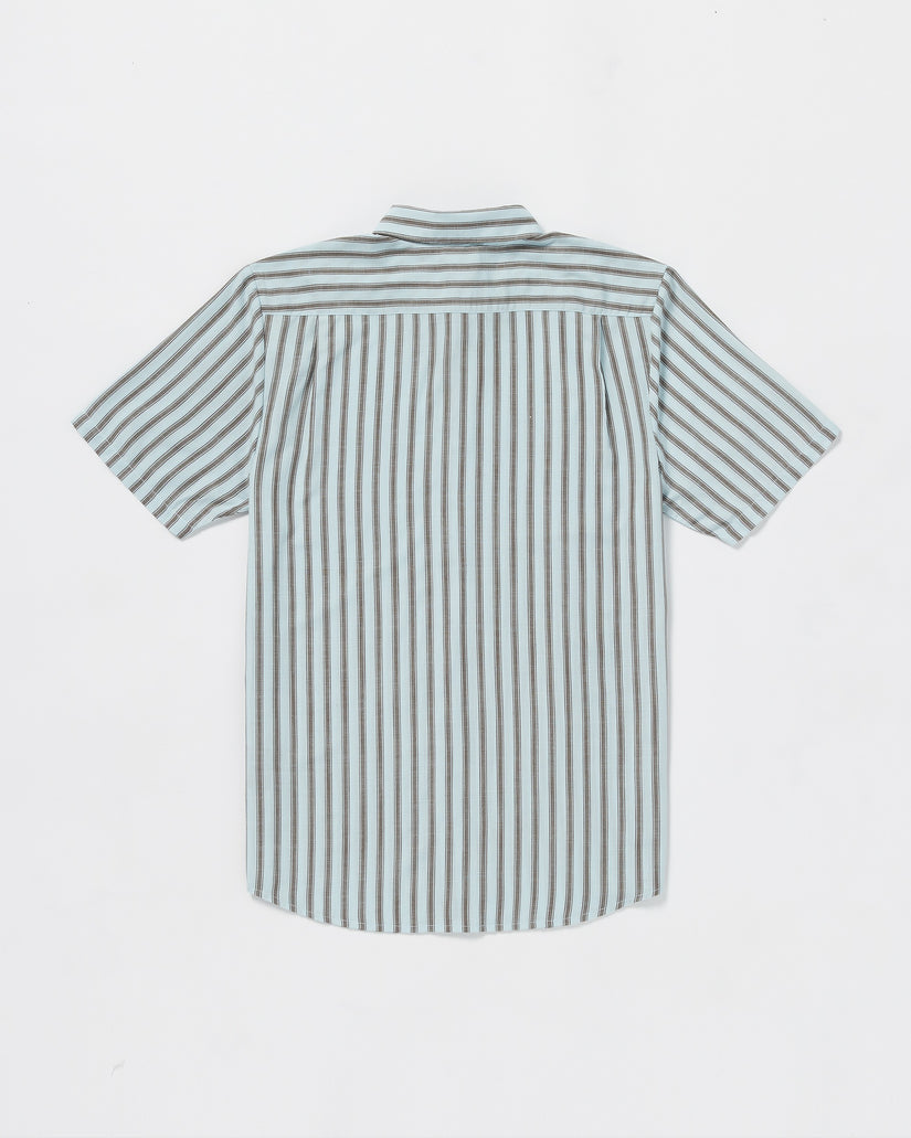 Volcom Arvostripe Woven Short Sleeve Shirt - ROAD SKY - Sun Diego Boardshop