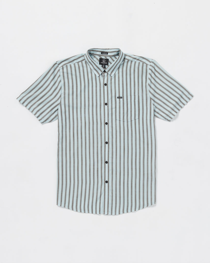 Volcom Arvostripe Woven Short Sleeve Shirt - ROAD SKY - Sun Diego Boardshop