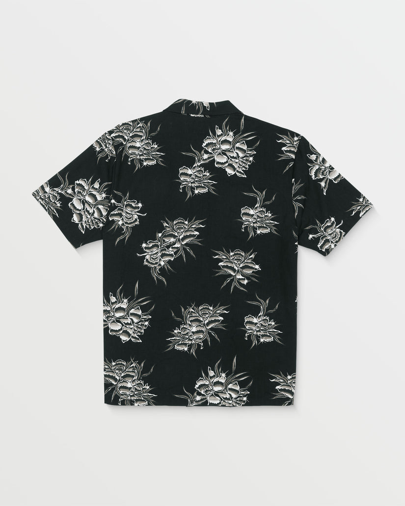 Volcom Metal Petal Short Sleeve Shirt - BLACK - Sun Diego Boardshop