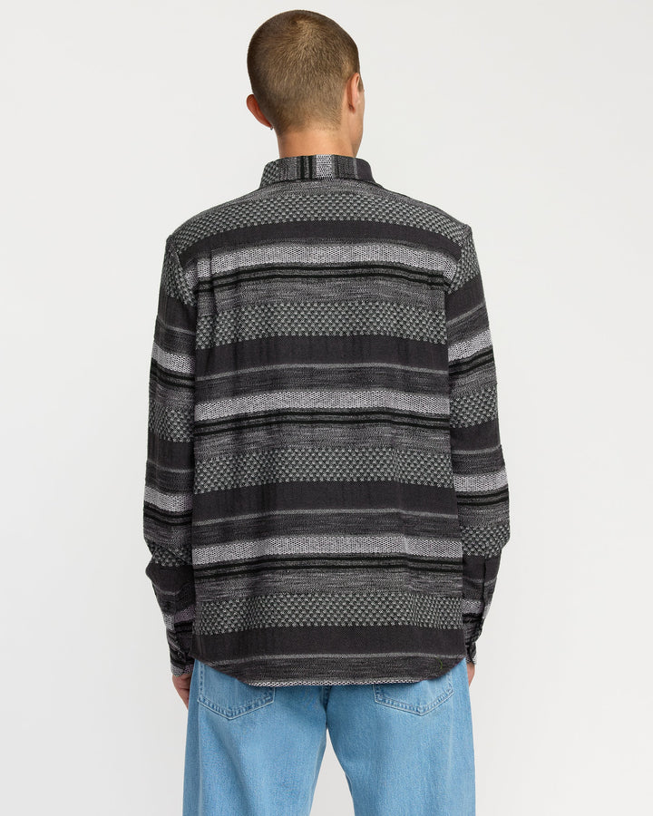 Volcom Confuzzled Long Sleeve Shirt - Black - Sun Diego Boardshop